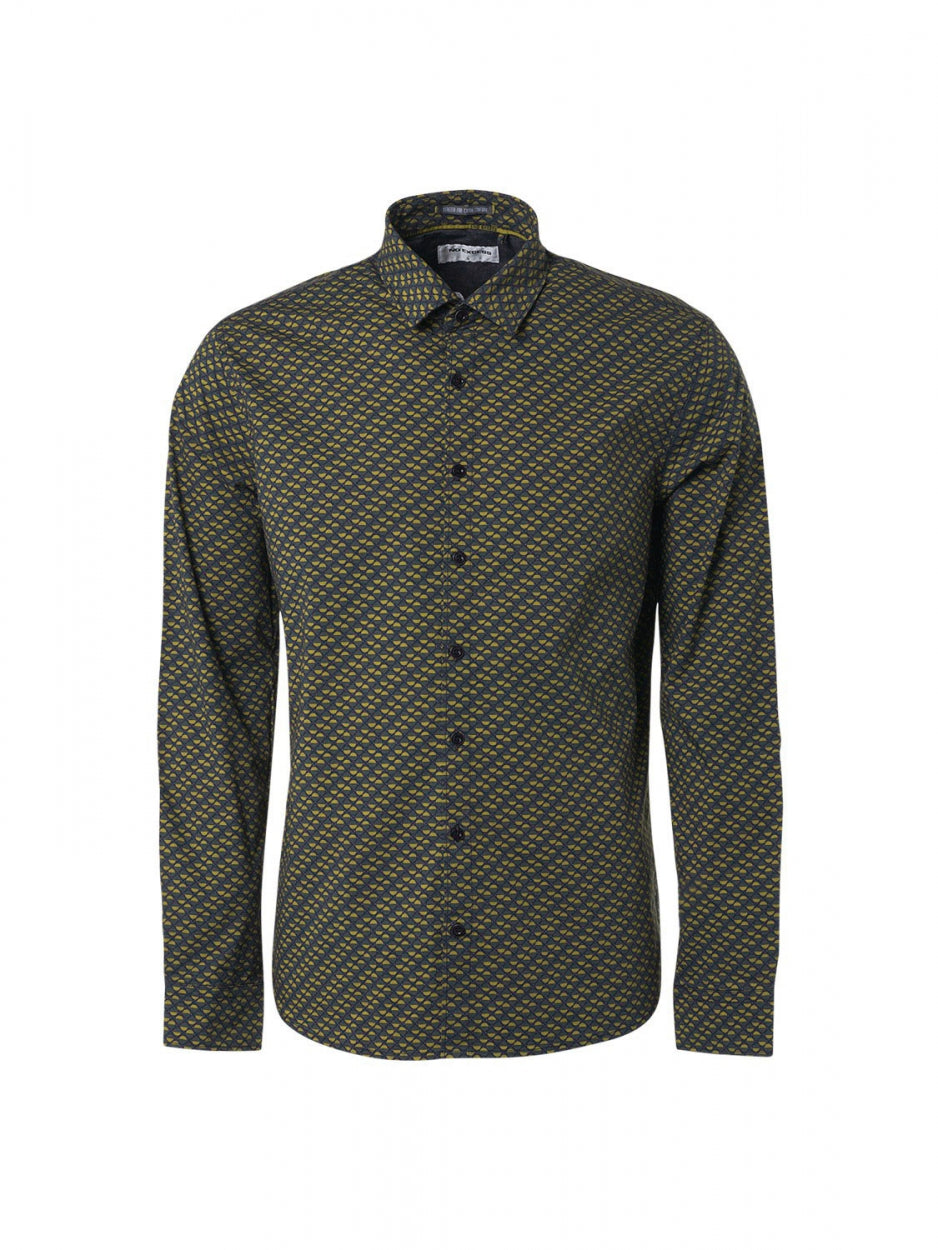 Shirt Stretch Allover Printed | Olive