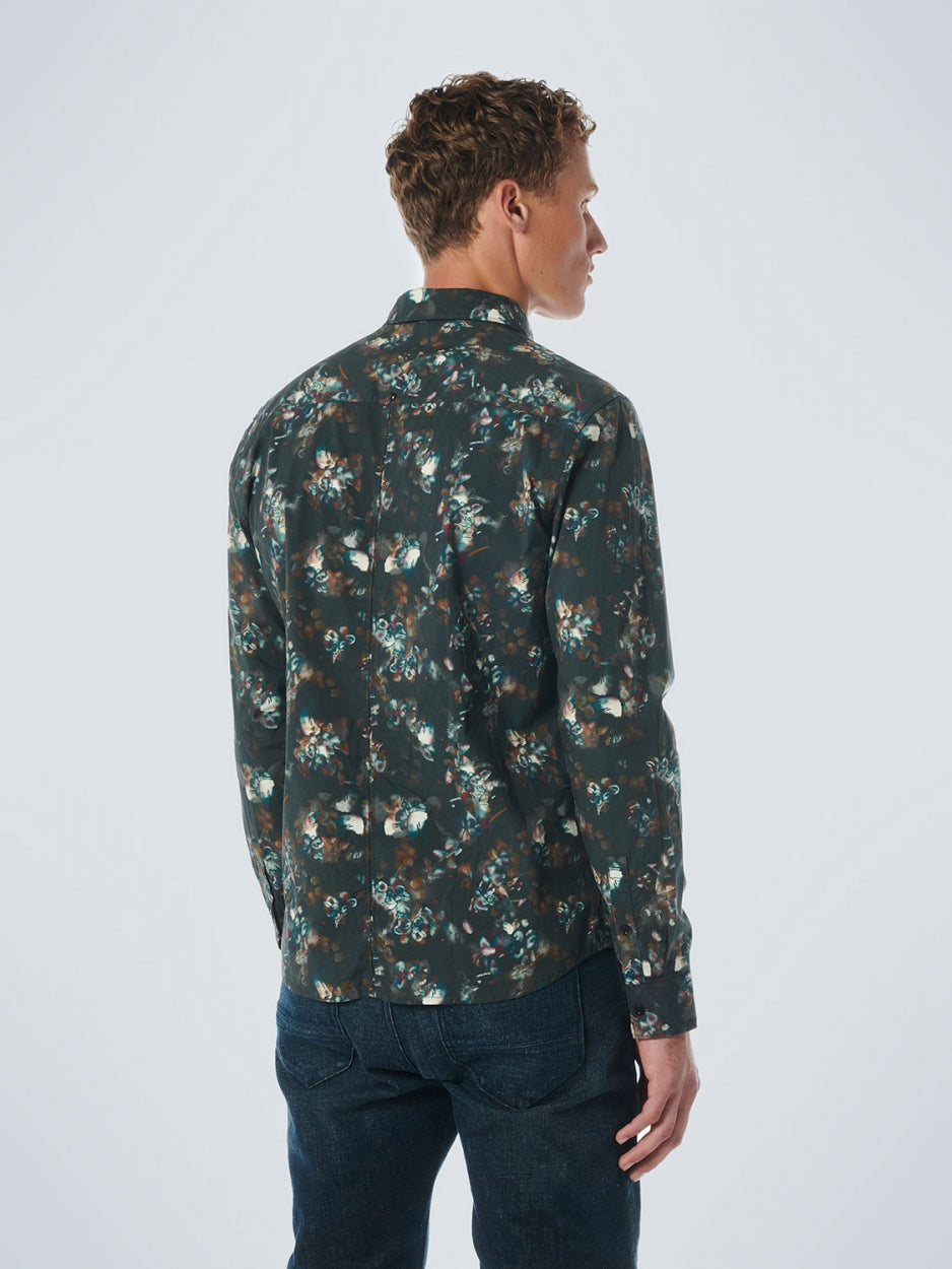 Shirt Stretch Allover Printed | Black