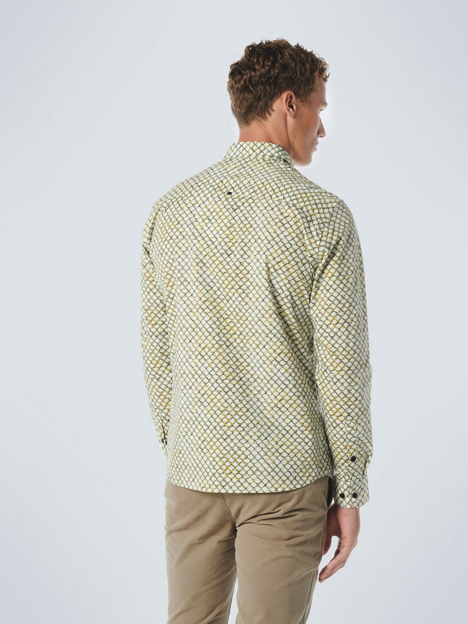 Shirt Stretch Allover Printed | Olive