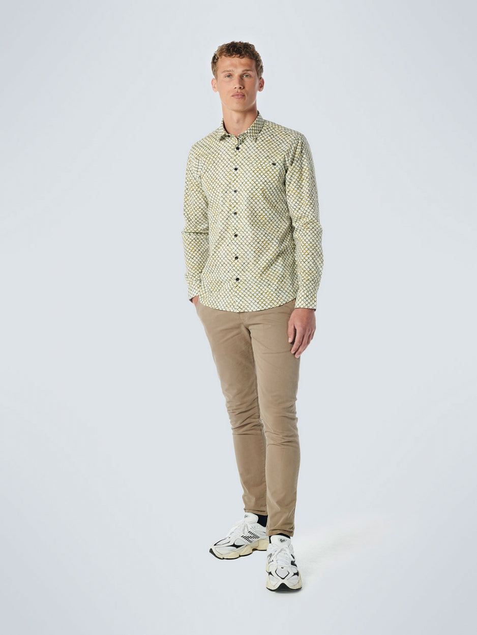 Shirt Stretch Allover Printed | Olive