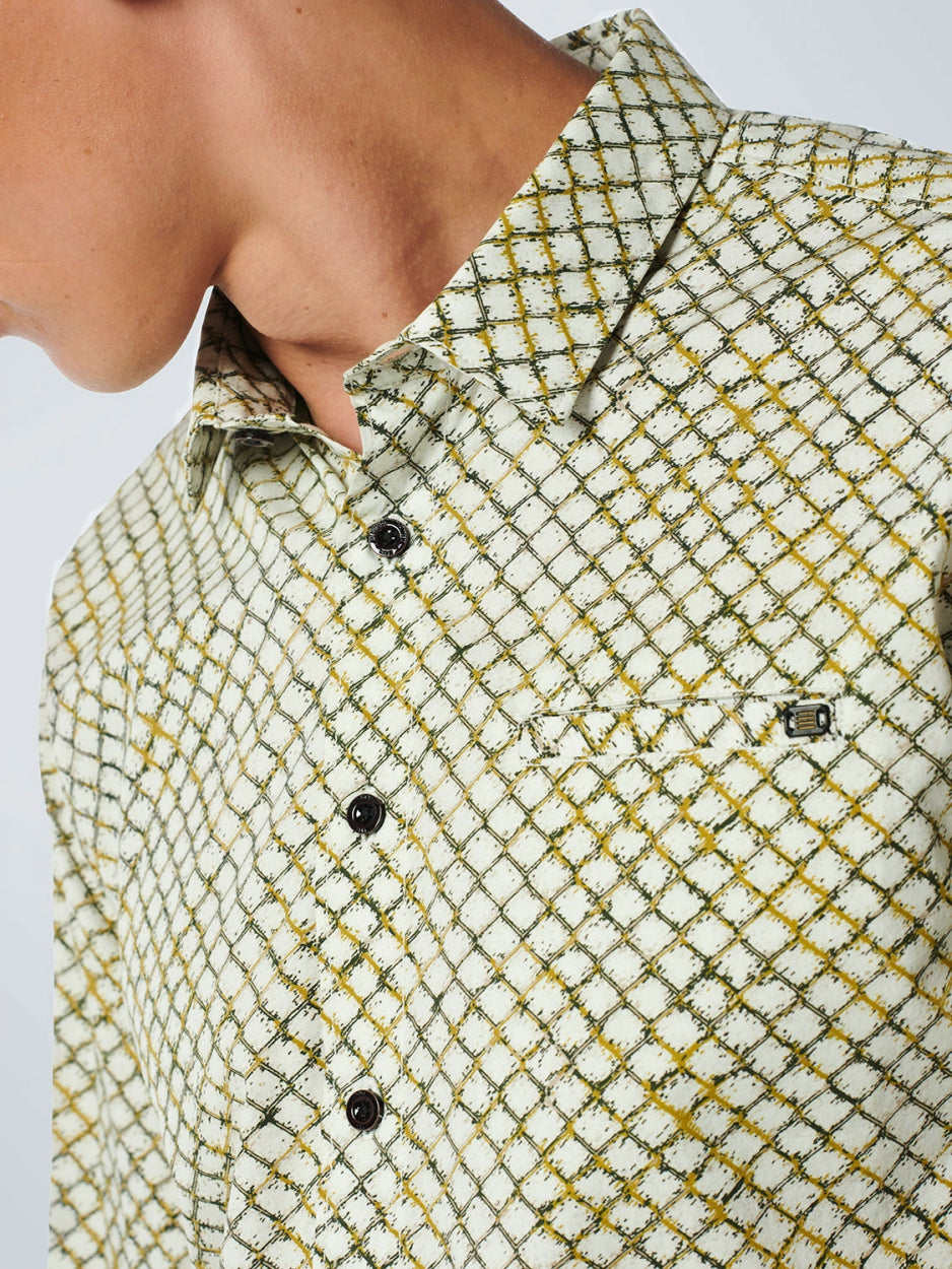 Shirt Stretch Allover Printed | Olive