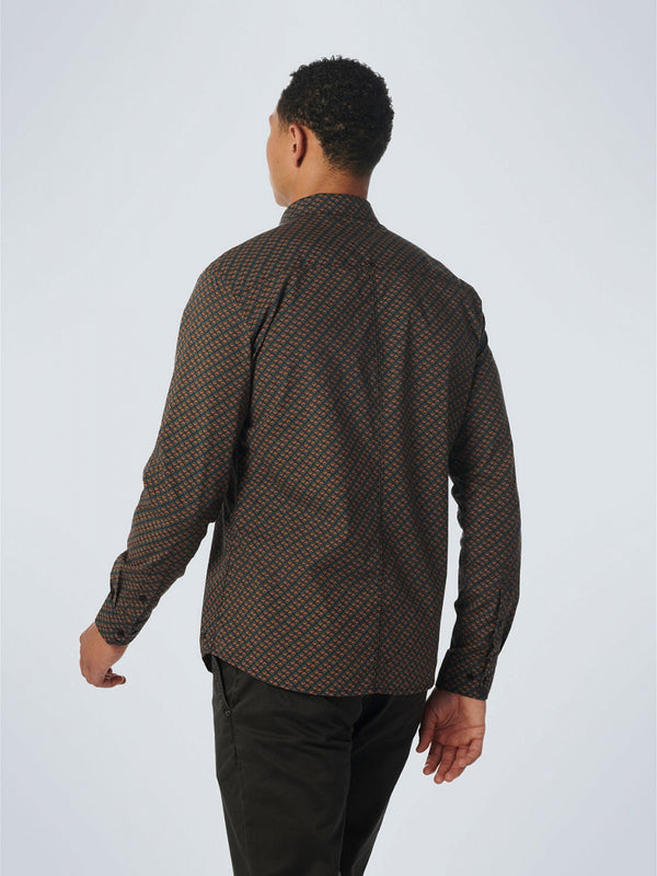Shirt Stretch Allover Printed | Caramel