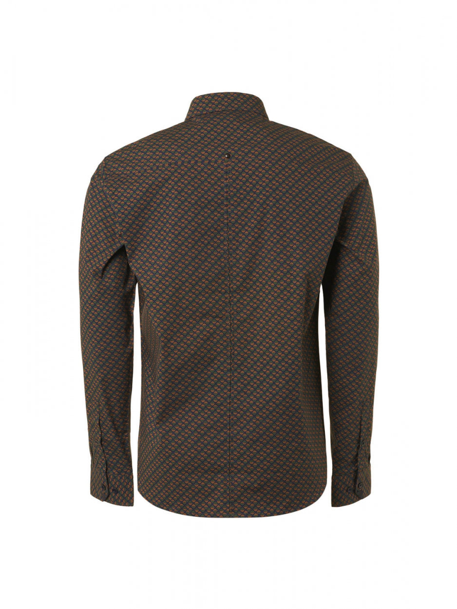 Shirt Stretch Allover Printed | Caramel