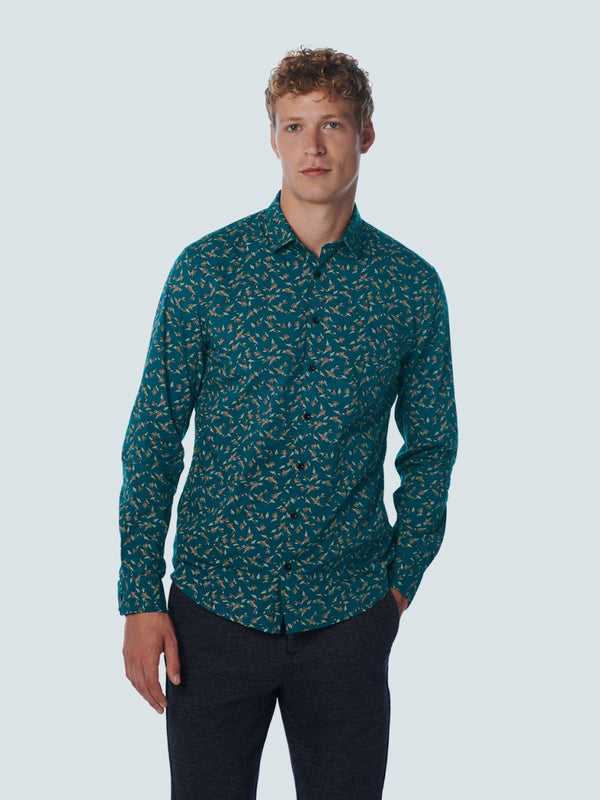 Shirt Stretch Allover Printed | Ocean