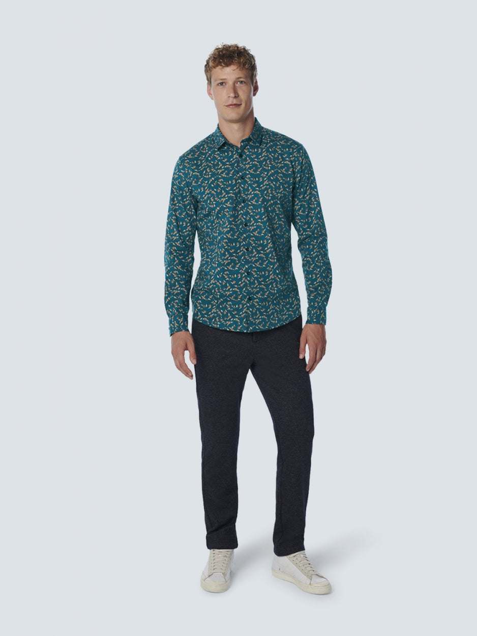 Shirt Stretch Allover Printed | Ocean