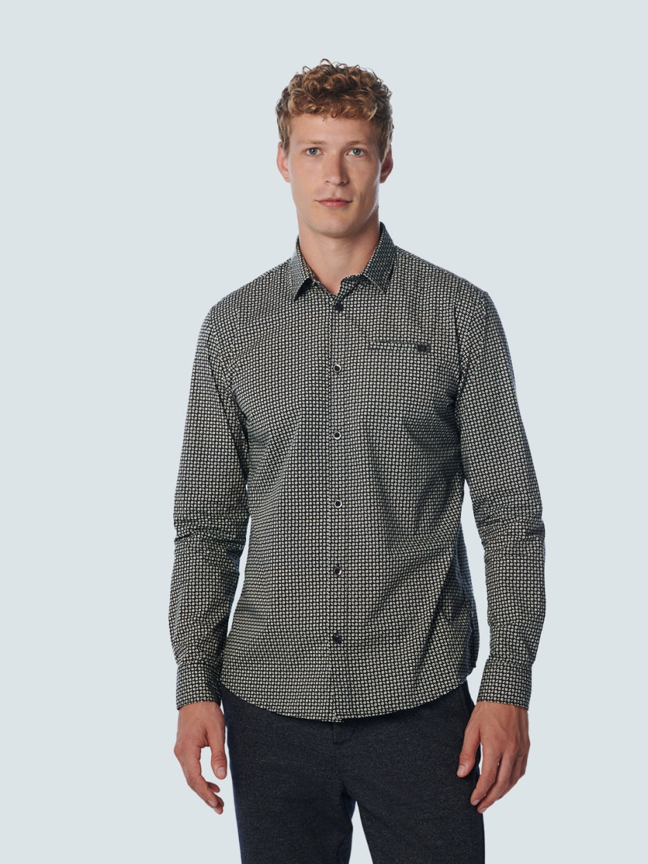 Shirt Stretch Allover Printed | Night