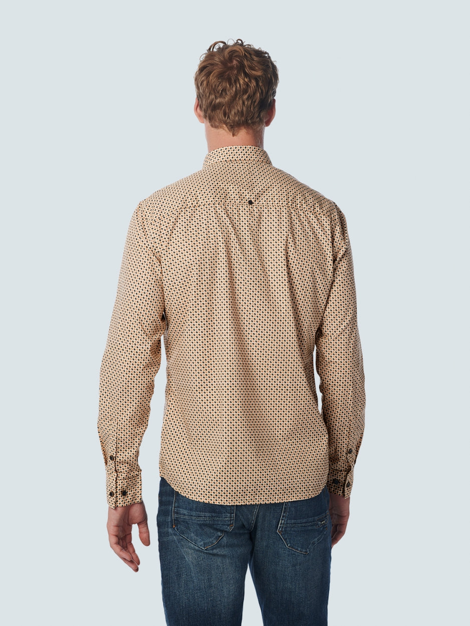 Shirt Stretch Allover Printed | Offwhite