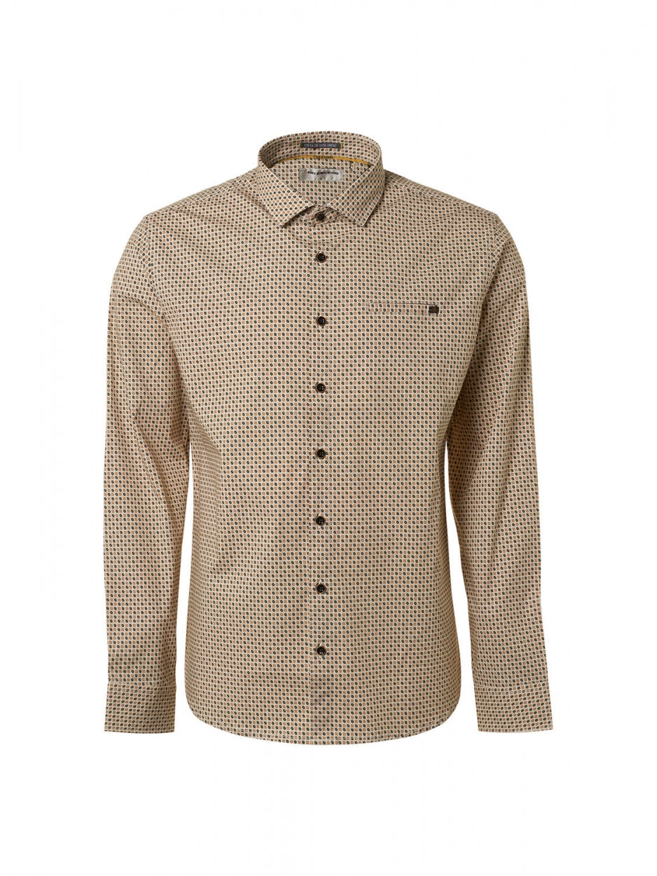 Shirt Stretch Allover Printed | Offwhite