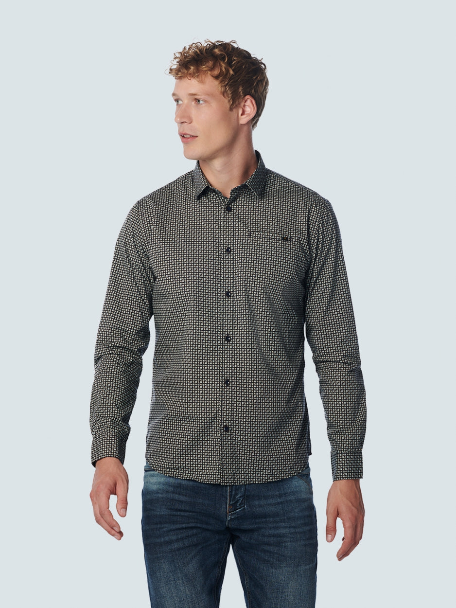 Shirt Stretch Allover Printed | Night