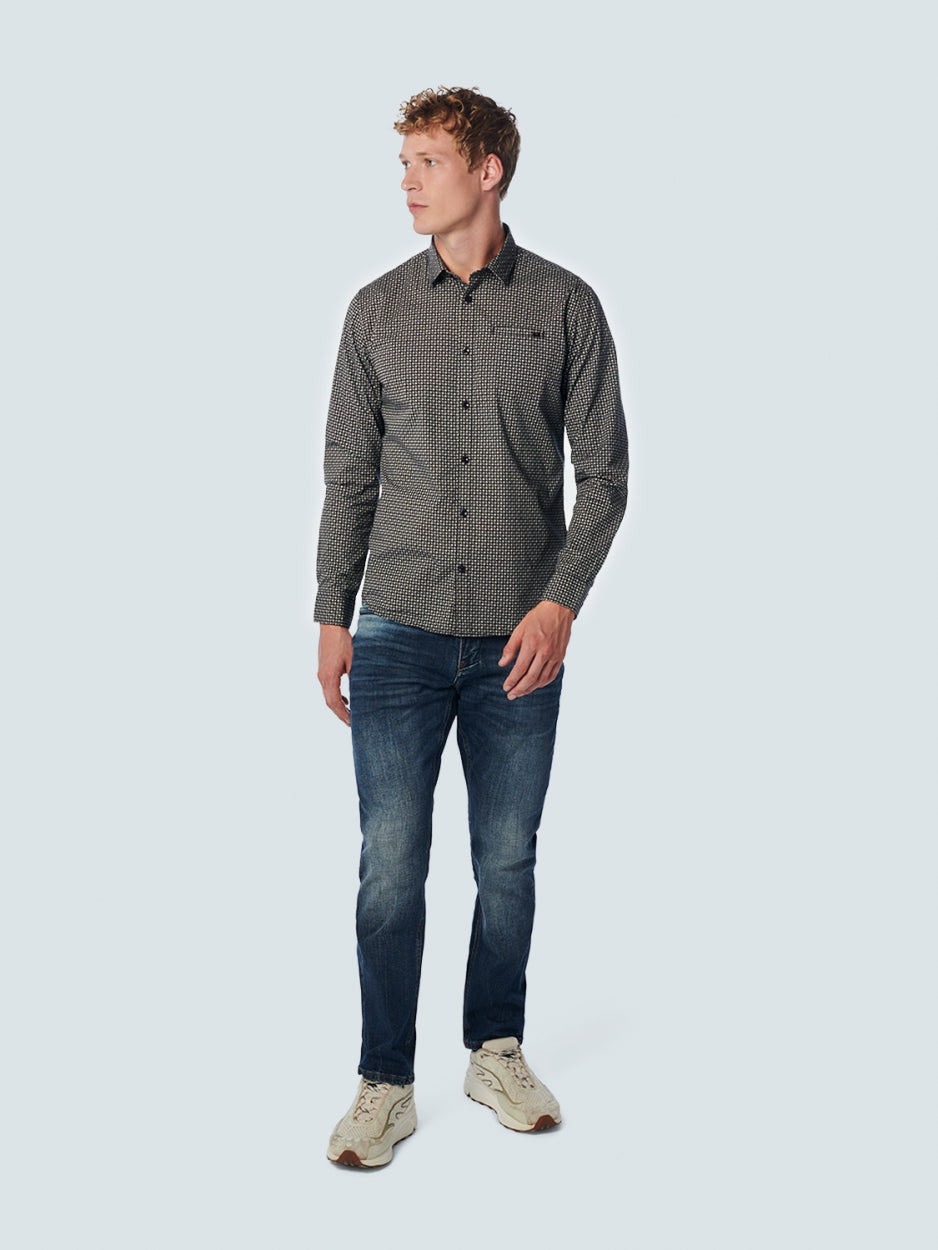 Shirt Stretch Allover Printed | Night