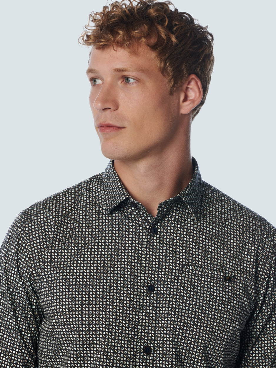 Shirt Stretch Allover Printed | Night