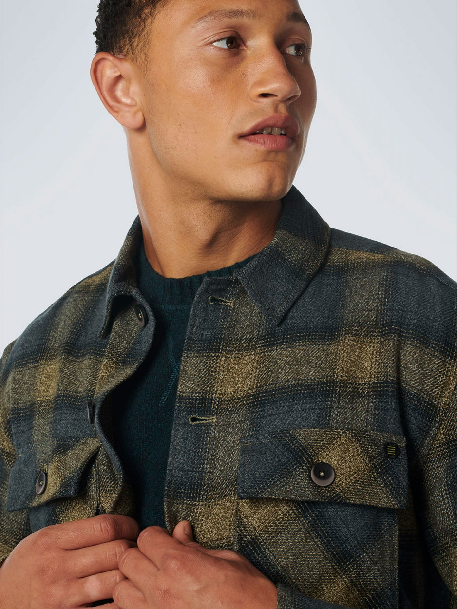 Overshirt Button Closure Check | Army