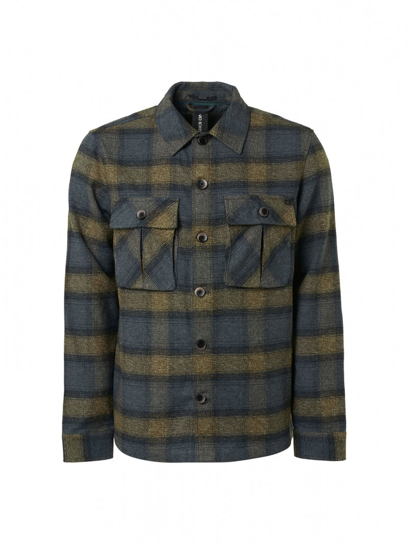 Overshirt Button Closure Check | Army