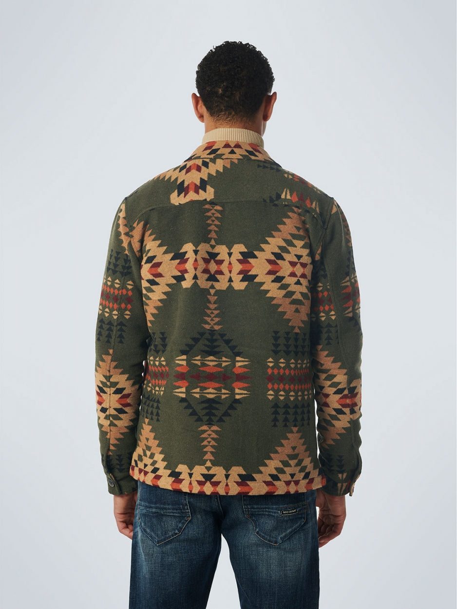 Overshirt Button Closure Pattern | Dark Green