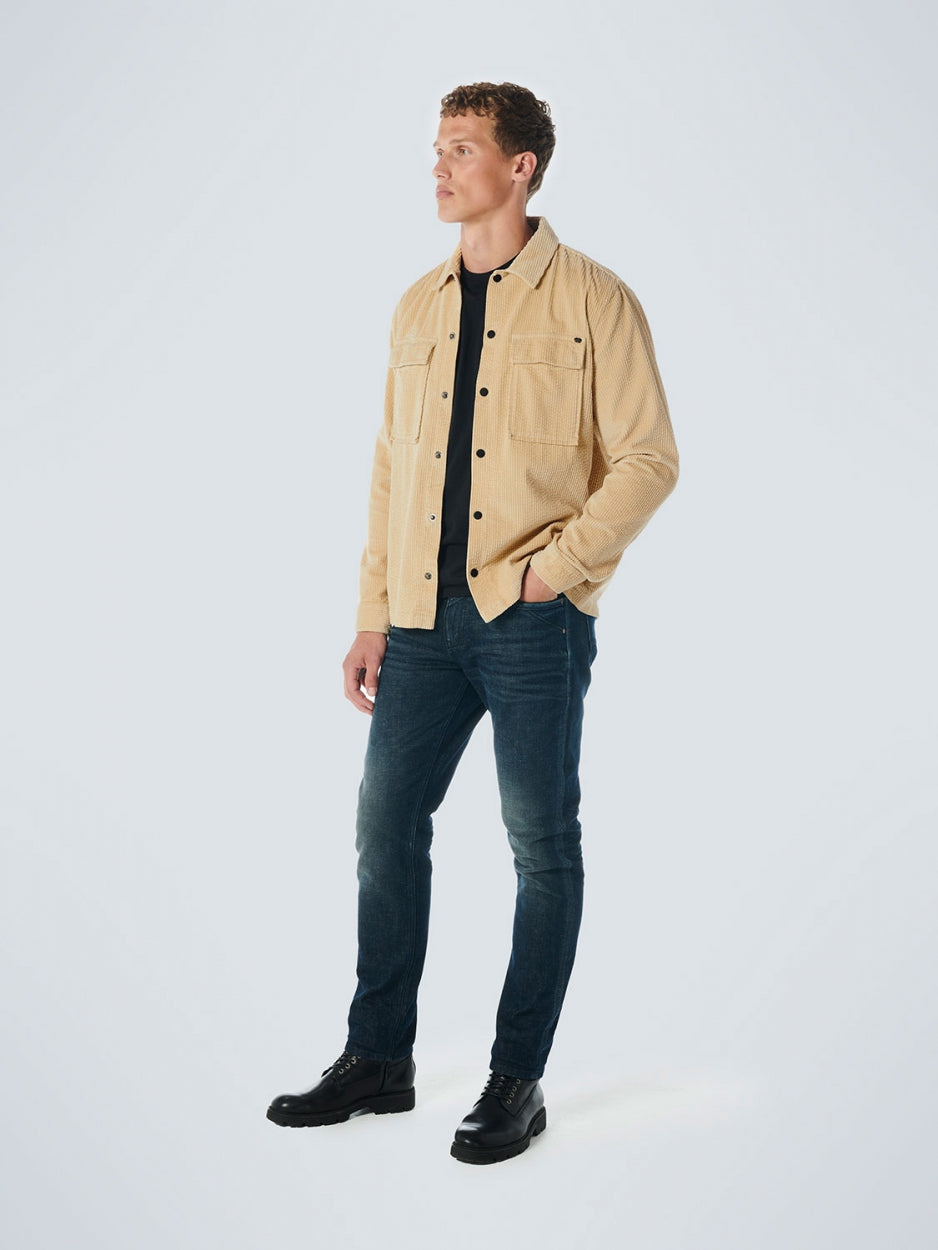 Overshirt Button Closure Corduroy | Stone