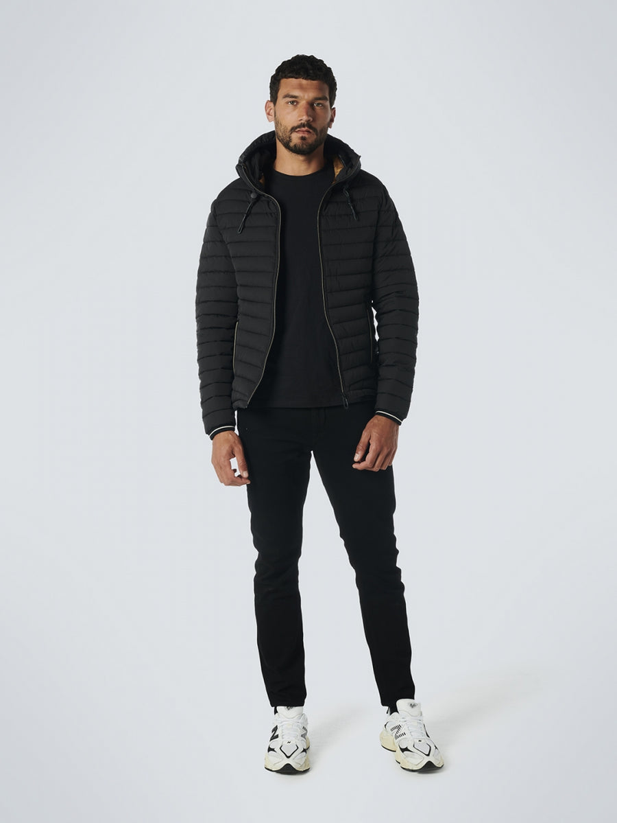 Jacket Hooded Short Fit Padded | Black – No Excess