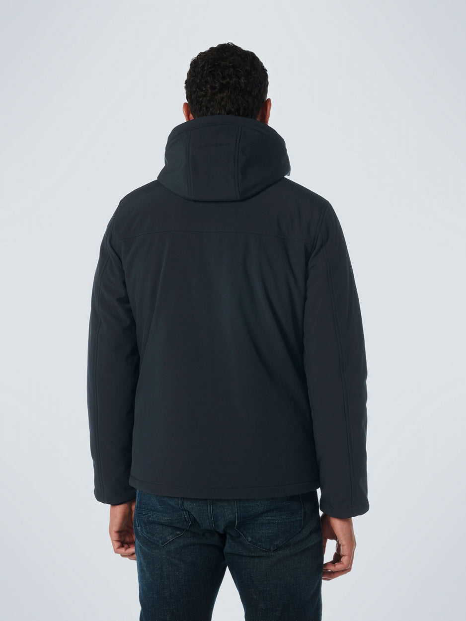 Jacket Short Fit Hooded Softshell Stretch | Night