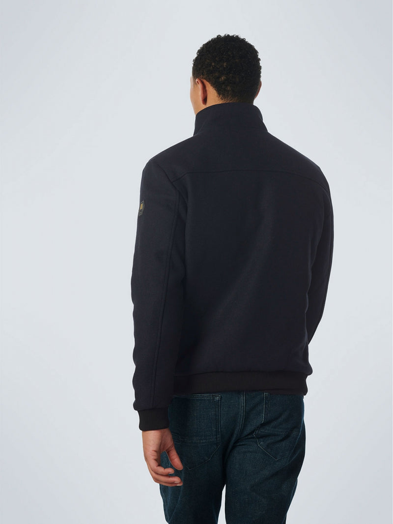 Jacket Short Fit With Wool 2 Coloured Twill | Night