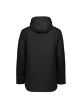 Jacket Mid Long Fit Hooded Softshell Stretch | Black