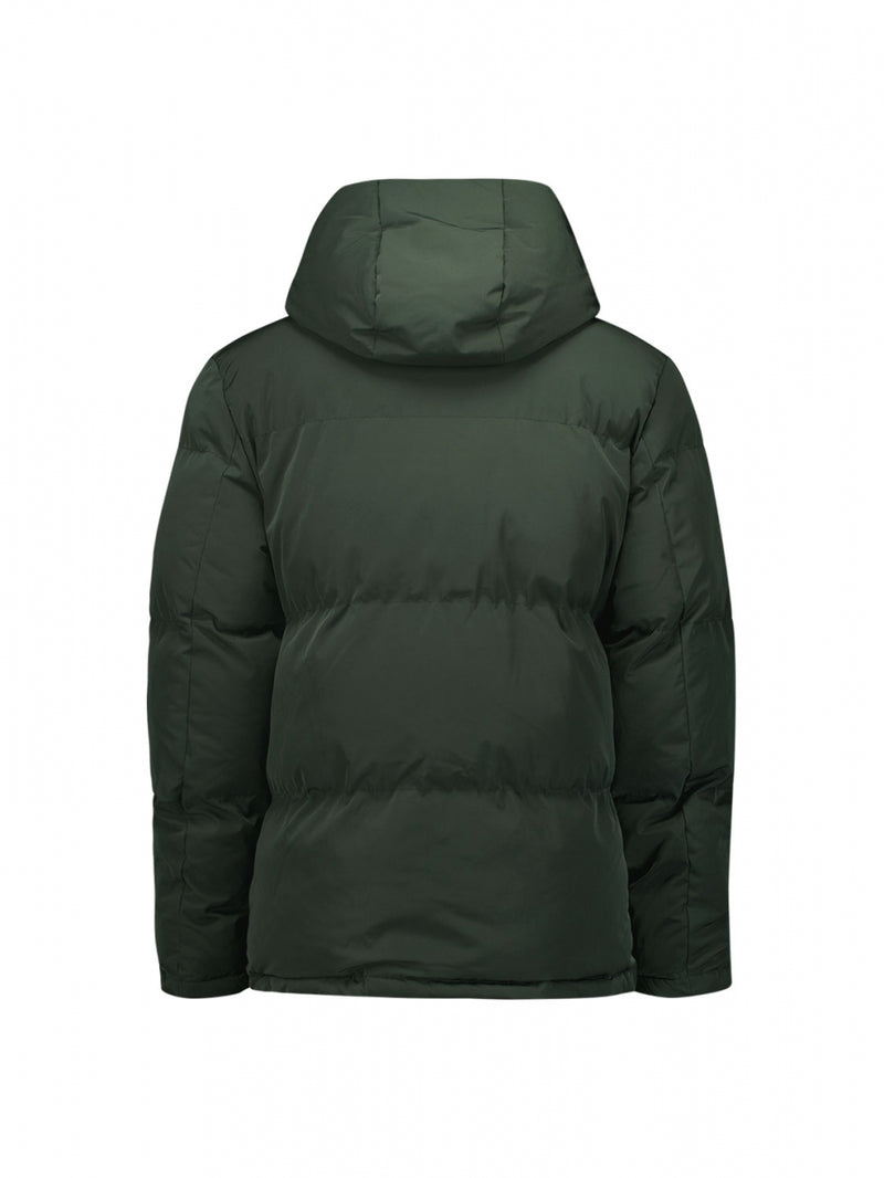 Jacket Short Fit Hooded Padded | Dark Green
