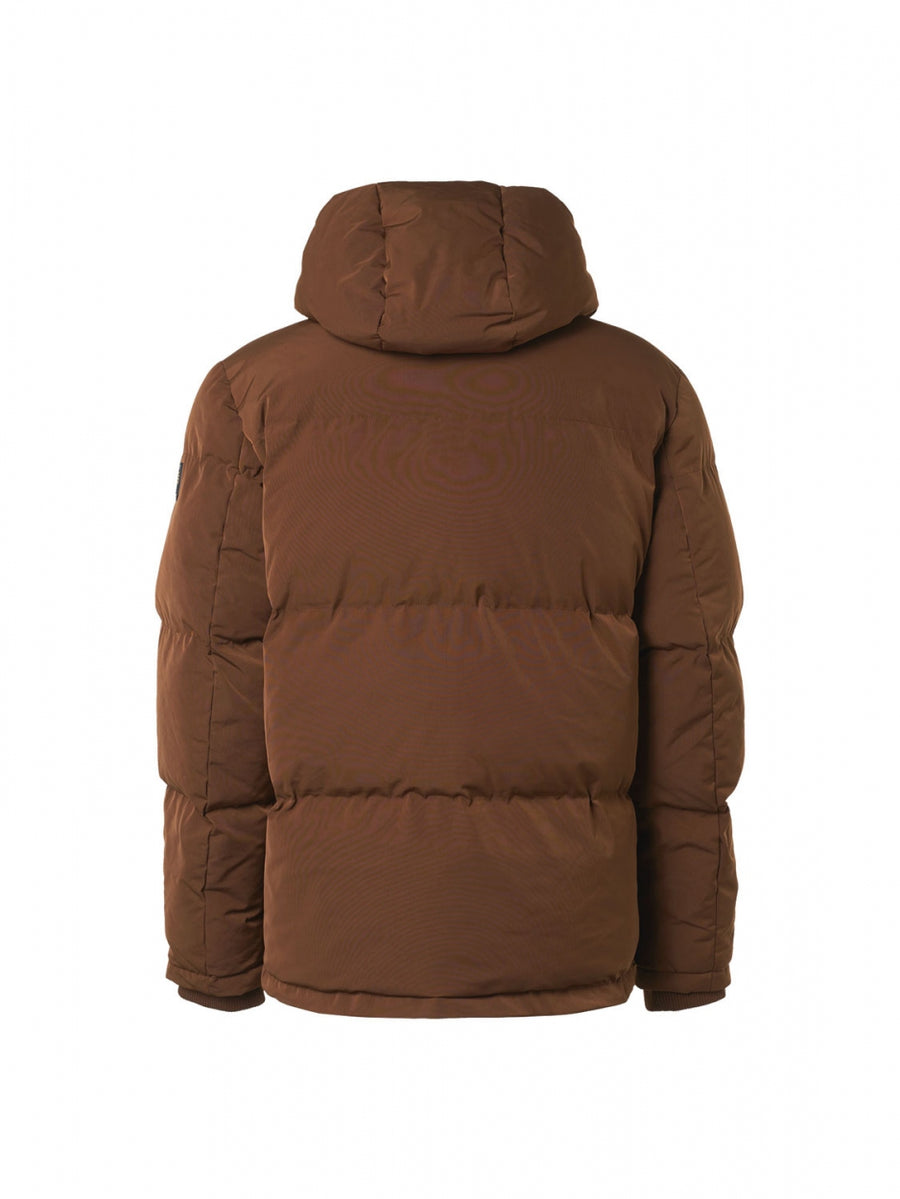 Men's Cotton-Padded Puffer Jacket Winter Parkas Bomber Jackets Warm Thicken Ski Camping Coats With Detachable Hood At Men's Clothing Store