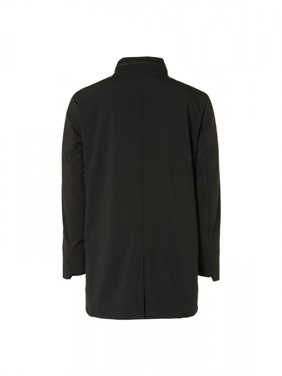 Jacket Long Fit Stretch Softshell | Black