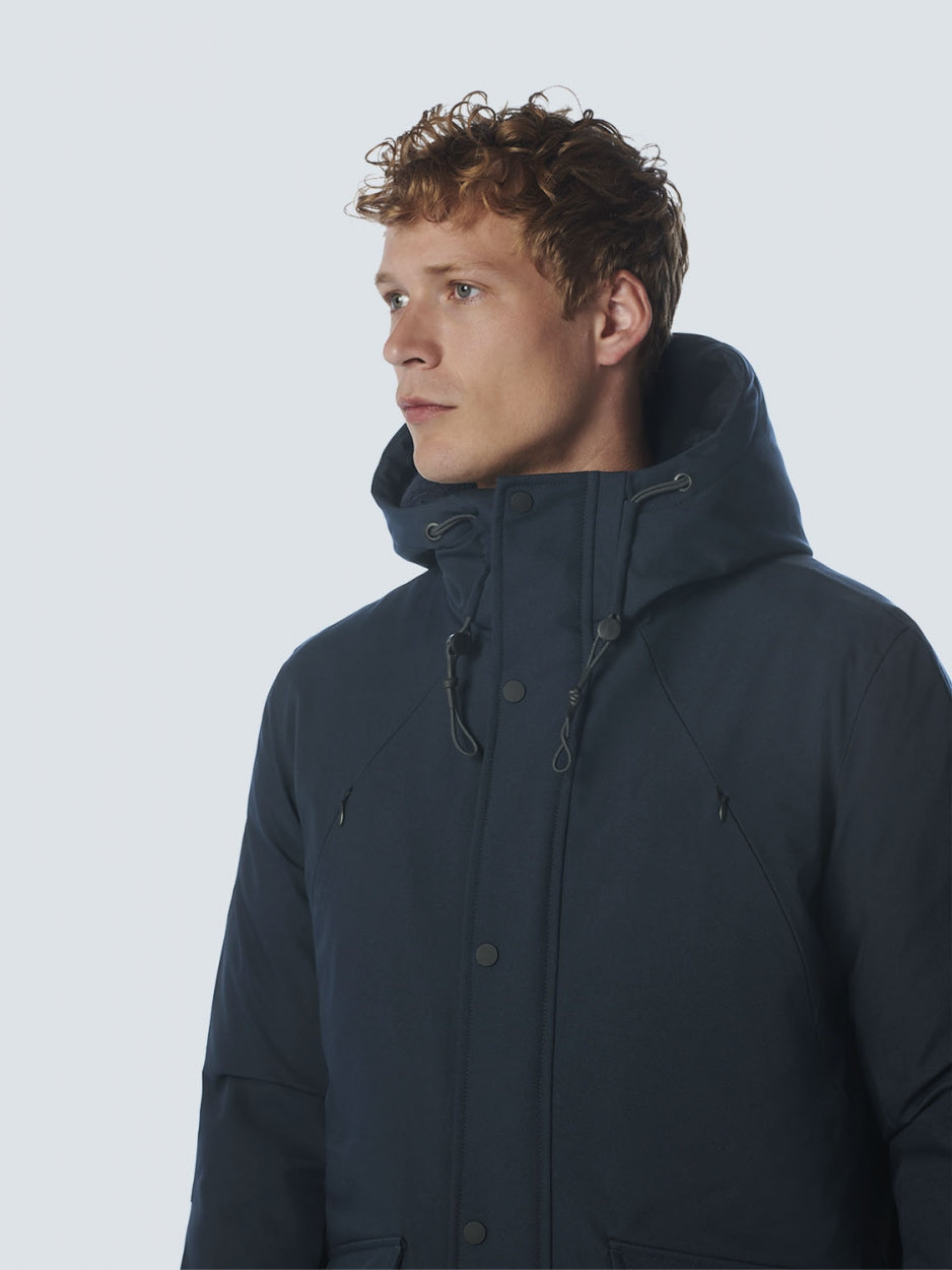Jacket Long Fit Hooded | Dark Night