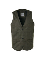 Gilet Jersey Stretch Check | Taupe