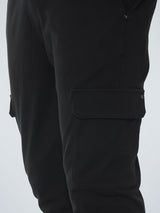 Pants Cargo Stretch Jersey | Black