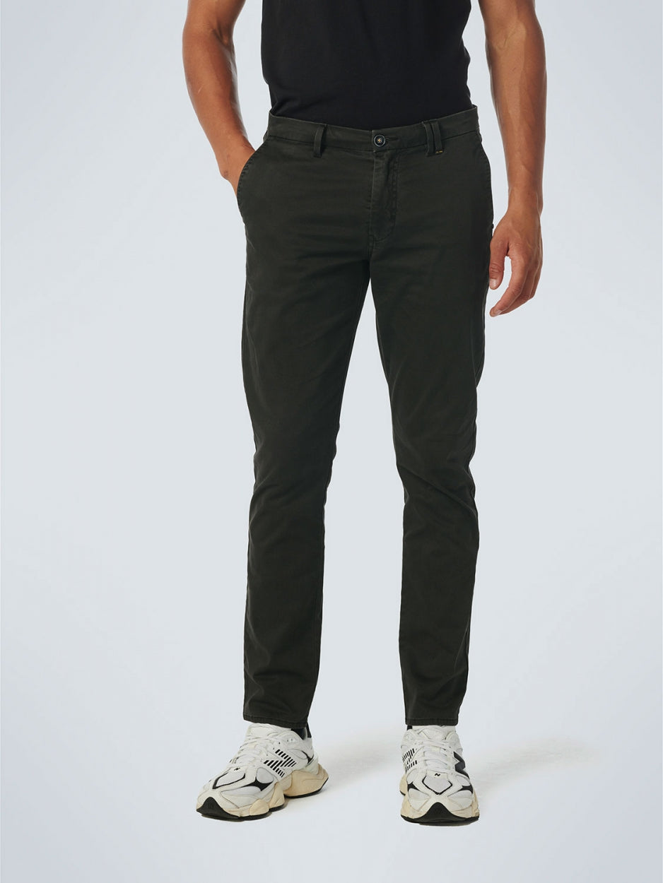 Pants Chino Garment Dyed Allover Printed Stretch | Motorblack