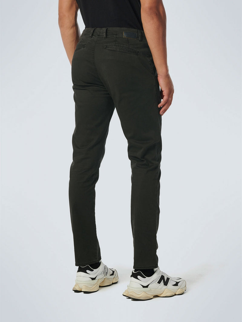 Pants Chino Garment Dyed Allover Printed Stretch | Motorblack
