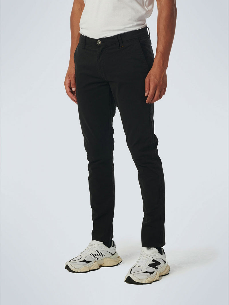 Pants Chino Garment Dyed Stretch | Black