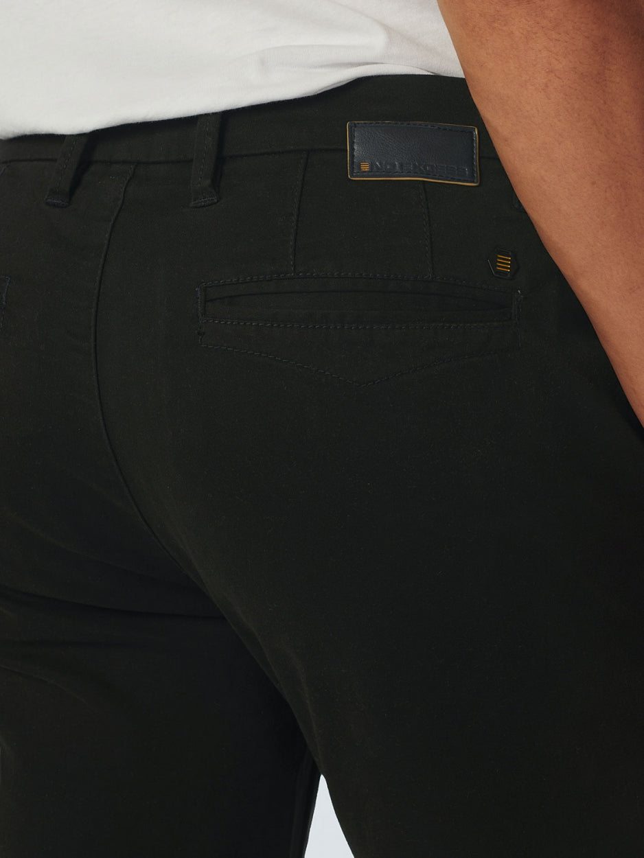 Pants Chino Garment Dyed Stretch | Black