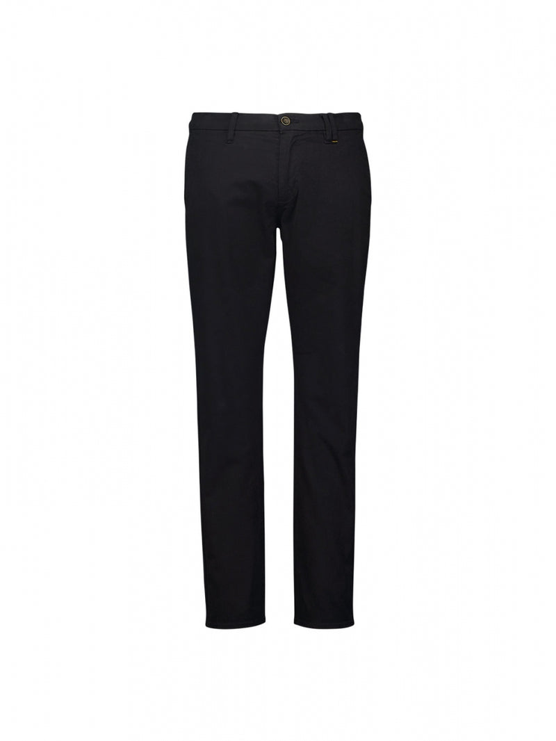 Pants Chino Garment Dyed Stretch | Black