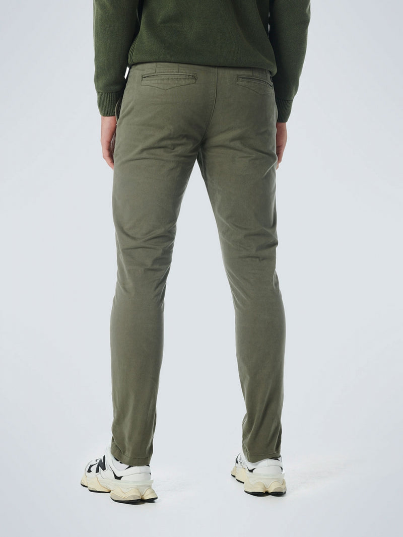 Pants Chino Garment Dyed Stretch | Dark Seagreen