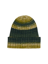 Beenie  Rib Stripe Knit | Dark Green