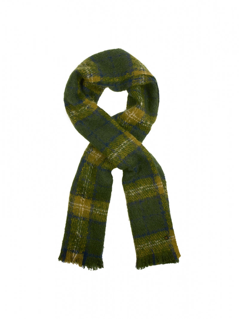 Scarf Woven Check | Olive