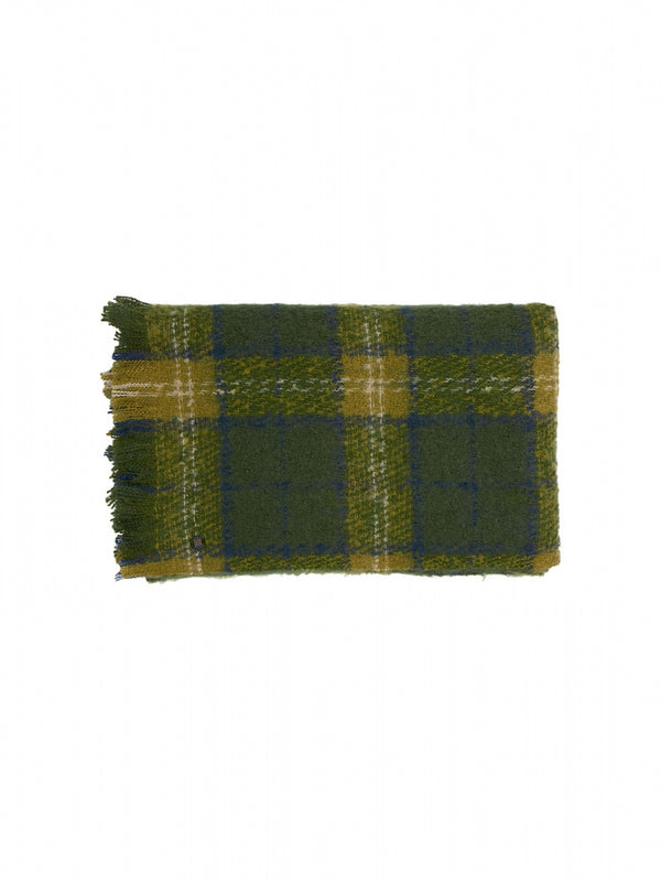 Scarf Woven Check | Olive