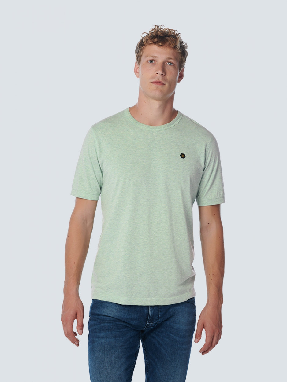 T-Shirt Crewneck Melange | Light Seagreen