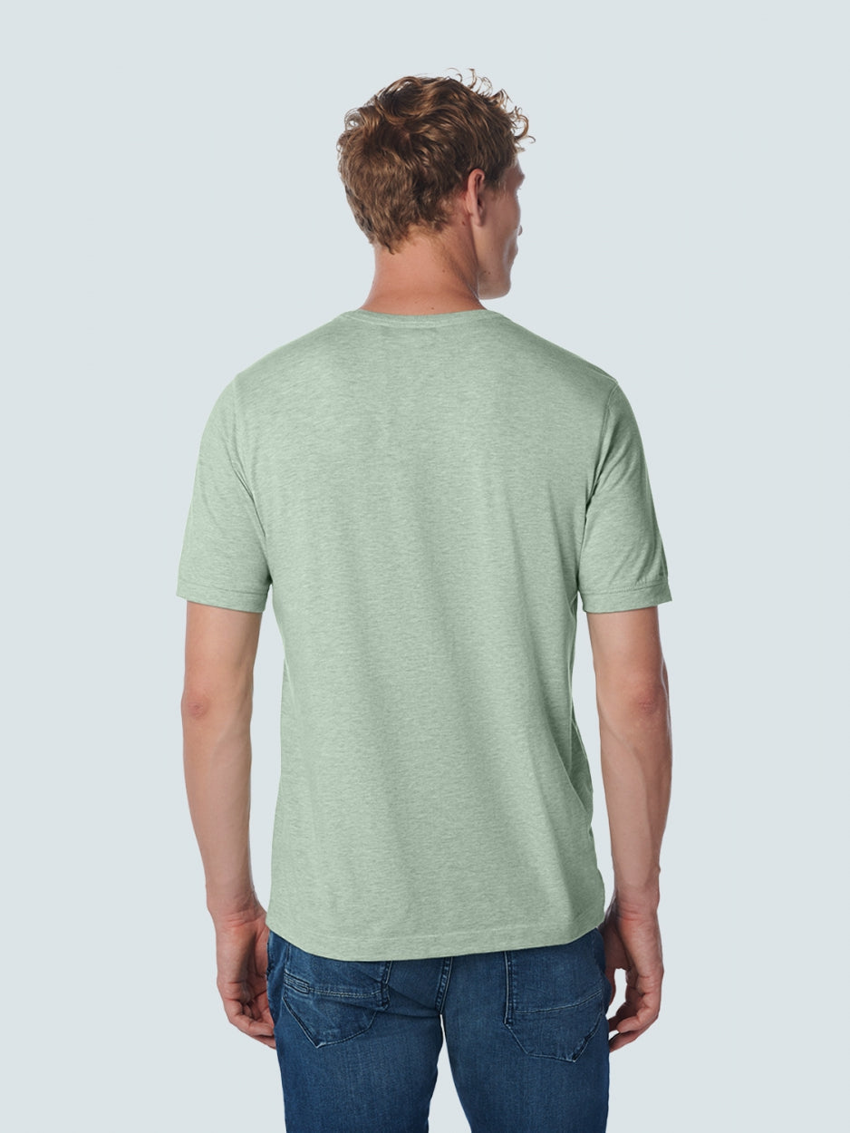 T-Shirt Crewneck Melange | Light Seagreen
