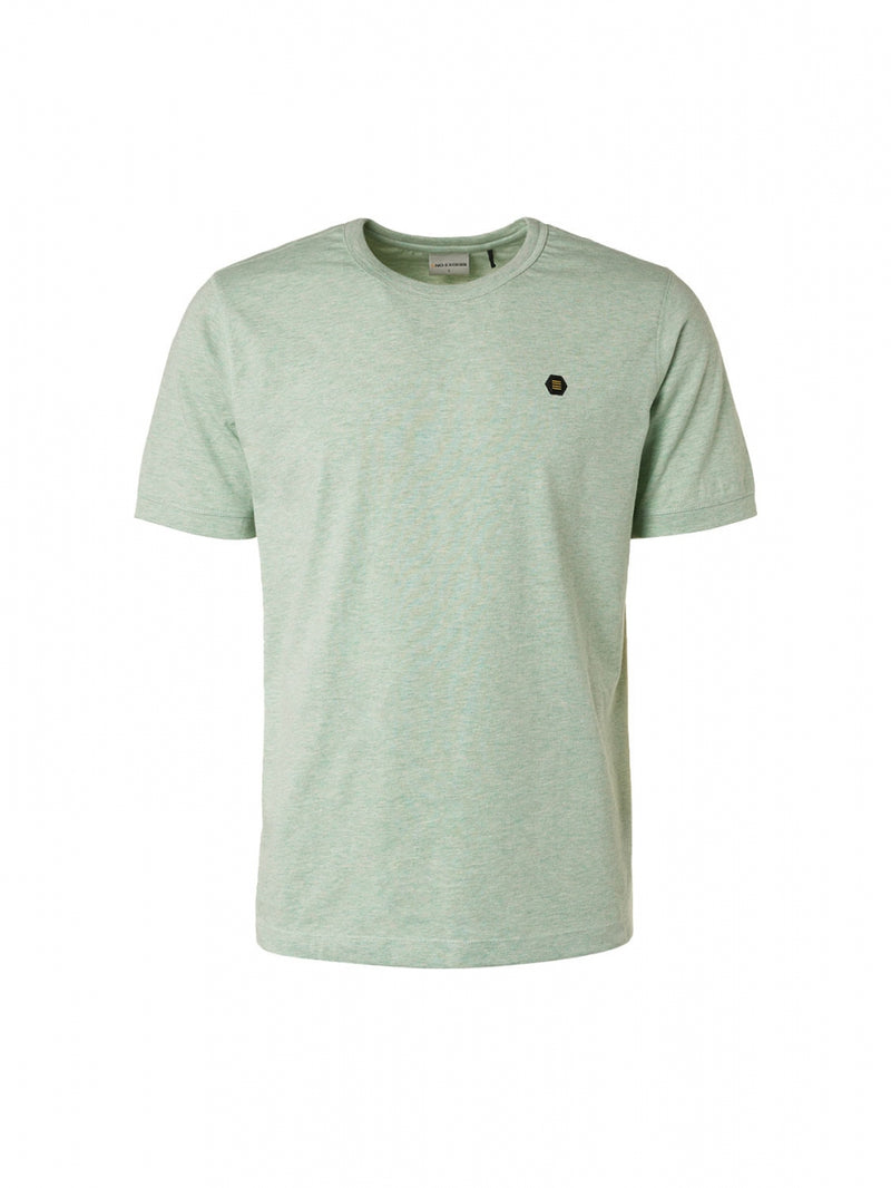 T-Shirt Crewneck Melange | Light Seagreen