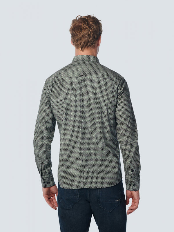 Shirt Stretch Allover Printed | Light Seagreen