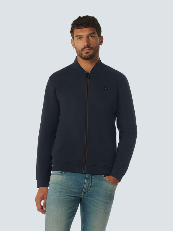 Sweater Full Zipper 2 Coloured Melange | Night