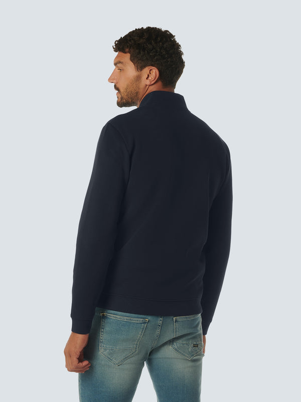 Sweater Full Zipper Pique Bomber | Night