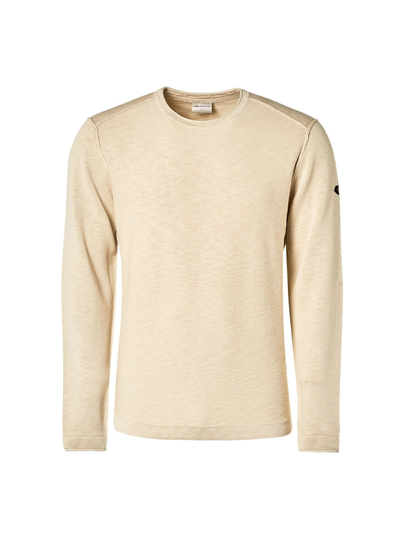 Pullover Crewneck Garment Dyed + Stone Washed | Cream