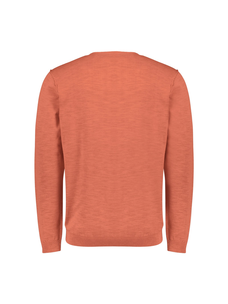 Pullover Crewneck Garment Dyed + Stone Washed | Melon