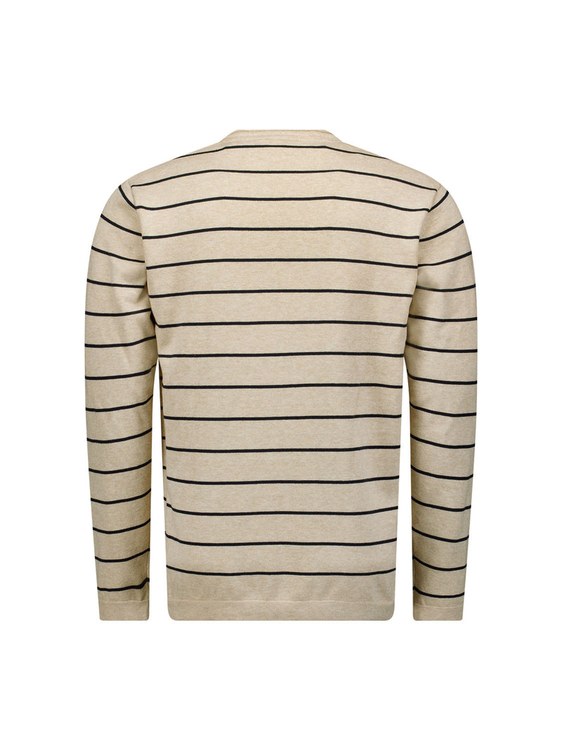 Pullover Crewneck Stripe | Cream