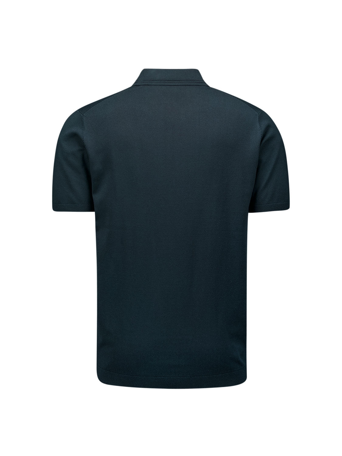 Pullover Short Sleeve Polo Button Solid | Night