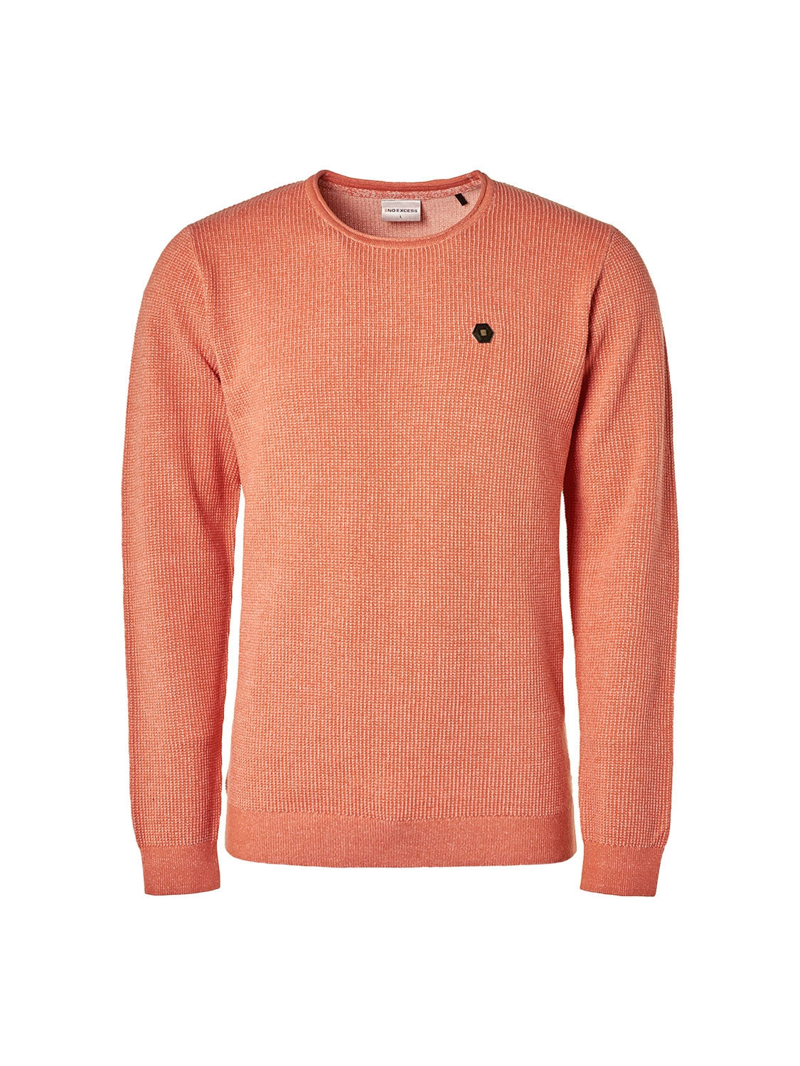Pullover Crewneck 2 Coloured Jacquard | Melon