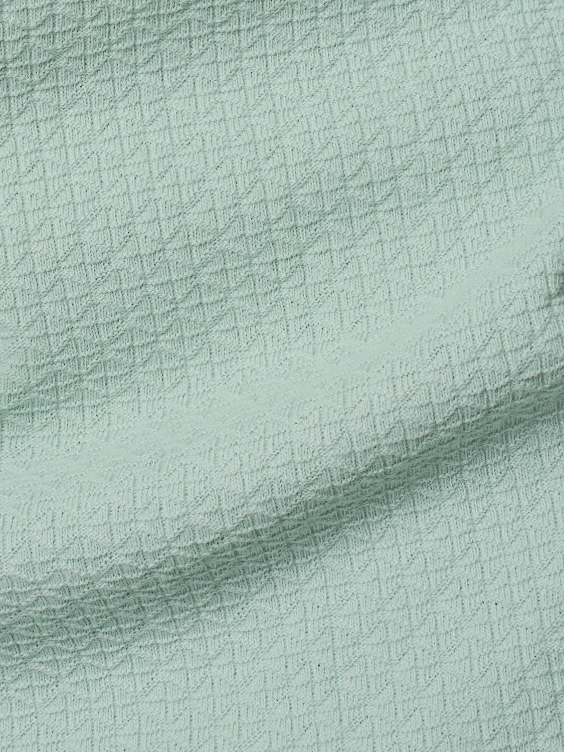 T-Shirt Crewneck Solid Jacquard | Mint